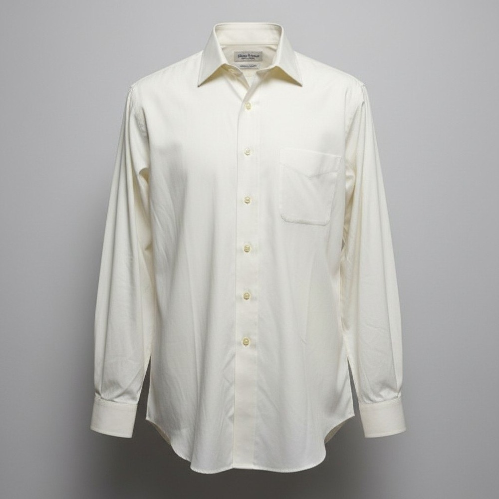 Brooks Brothers Dress Shirt Men 16.5-36 White Slim Fit Non-Iron Cotton Office